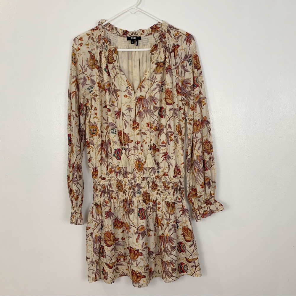 Paige autumn print long sleeve dress